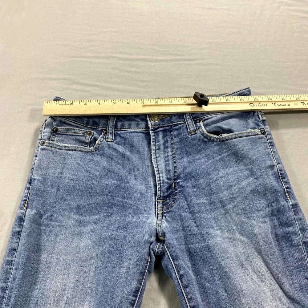 American Eagle Jeans Mens 30x33 Blue Denim Slim Extreme Flex Skinny Distressed ^